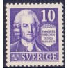 Sverige. 1938, Emanuel Swedenborg 10 Øre, tk. alle sider. AFA nr. 248B **     postfrisk stemplet FDC st,