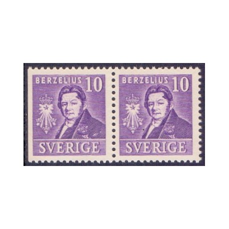 Sverige. 1939. Berzelius  10 Øre. AFA 260Cv & 260B **  postfrisk stemplet FDC st,