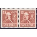 Sverige. 1939. Linné 15 Øre. AFA 261Cv & 261B **  postfrisk stemplet FDC st,