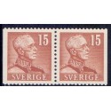 Sverige. 1939-41. Kong Gustav V. 15 Øre. AFA 266Cv & 266Ch **   postfrisk stemplet FDC st,