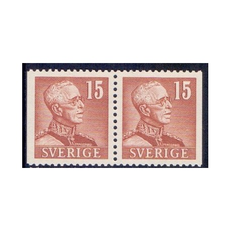 Sverige. 1939-41. Kong Gustav V. 15 Øre. AFA 266Cv & 266Ch **   postfrisk stemplet FDC st,