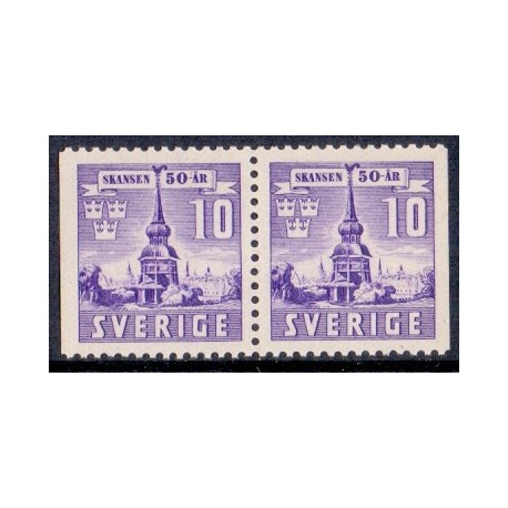 Sverige. 1941. Skansen 50 års jubilæum, AFA nr. 289Cv & 289Ch **    postfrisk stemplet FDC st,