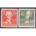 Sverige. 1942. Nationalmuseet, 20-40 Øre, AFA nr 297-98 **  postfrisk stemplet FDC st,