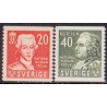 Sverige. 1942. Nationalmuseet, 20-40 Øre, AFA nr 297-98 **  postfrisk stemplet FDC st,