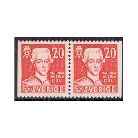Sverige. 1942. Nationalmuseet, AFA nr 297Cv & 297Ch ** postfrisk stemplet FDC st,
