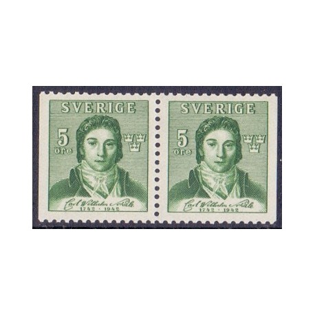 Sverige. 1942. Carl Wilhelm Scheele, AFA nr 301Cv & 301Ch **   postfrisk stemplet FDC st,