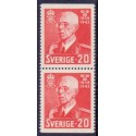 Sverige. 1943. Kong Gustav V 85 år, 20 Øre, AFA nr 303Co & 303Cn **   postfrisk stemplet FDC st,