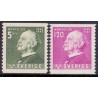 Sverige. 1943. Oscar Montelius fødsel, 5-120 Øre. AFA nr.  308-09 **  postfrisk stemplet FDC st,