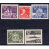 Sverige. 1944. Svenska flottan 10-90 Øre, AFA nr. 312-16 **   postfrisk stemplet FDC st,