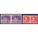 Sverige. 1944. Svenska flottan, AFA nr. 312Cv-313Ch ** (2)   postfrisk stemplet FDC st,