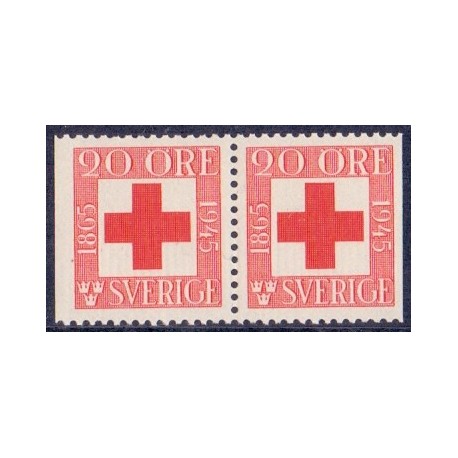 Sverige. 1945. Røde Kors, 3 sider, AFA nr. 317Cv & 317Ch **   postfrisk stemplet FDC st,