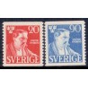 Sverige. 1945. Victor Rydberg. 20-60 Øre, AFA nr 320-21 **   postfrisk stemplet FDC st,