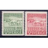 Sverige. 1946. Landbrugsmødernes 100 års jubilæum, AFA nr. 327-28 **    postfrisk stemplet FDC st,