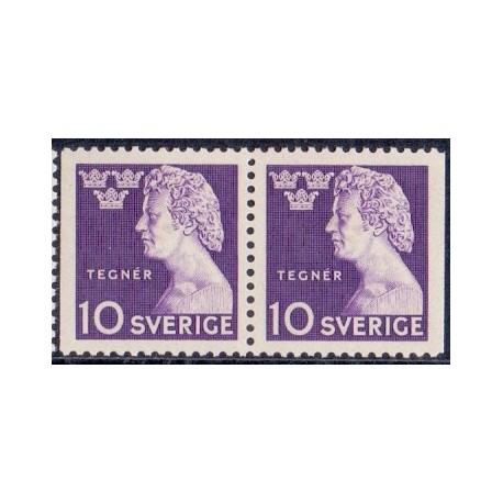 Sverige. 1946. Esaias Tegnér. AFA nr. 329Cv & 329Ch **    postfrisk stemplet FDC st,