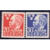 Sverige. 1946. Alfred Nobel, 20-30 Øre. AFA nr. 331-32 **    postfrisk stemplet FDC st,