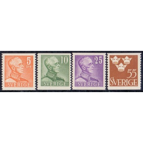 Sverige. 1948. Suppleringsværdier, 5-175 Øre. AFA nr. 338-45 **    postfrisk stemplet FDC st,