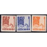 Sverige. 1948. Svensk udvandring, 15 Øre-1 kr. AFA nr. 346-48 **    postfrisk stemplet FDC st,