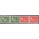 Sverige. 1949. Verdenspostforeningen, AFA nr. 357Cv & 358Ch ** (2)    postfrisk stemplet FDC st,