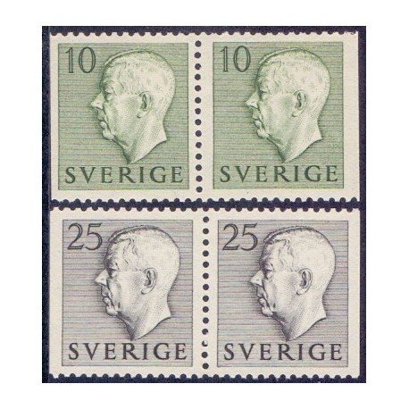 Sverige. 1951.Kong Gustav, 10-30 Øre, AFA nr. 365-69 **    postfrisk stemplet FDC st,
