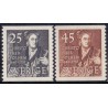 Sverige. 1951. Christofer Polhem, 25-45 Øre, AFA nr. 370-71 **    postfrisk stemplet FDC st,