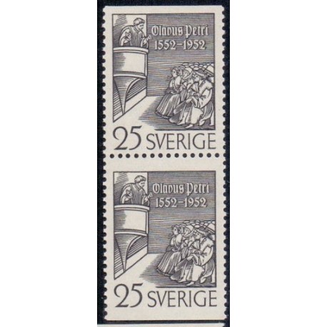 Sverige. 1952. Olavus Petris AFA nr. 373Co & 373Cn **   postfrisk stemplet FDC st,