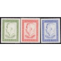 Sverige. 1952. Kong Gustaf VI 10-40+10 Øre, AFA nr. 382-84 **  postfrisk stemplet FDC st,