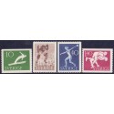 Sverige. 1953. Rigsidrætsforbundet, 10 Øre-1,40 Kr, AFA nr. 385-88 **  postfrisk stemplet FDC st,