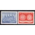 Sverige. 1953. Stockholm, 25 Øre-1,70 Kr, AFA nr. 389-90 **  postfrisk stemplet FDC st,