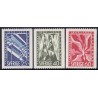 Sverige. 1953. Telegrafvæsnet 100 år, 25-60 Øre, AFA nr. 391-93 **  postfrisk stemplet FDC st,