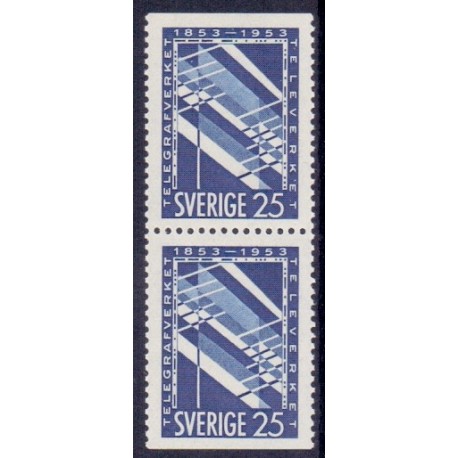 Sverige. 1953. Telegrafvæsnet, AFA nr. 391Co & 391Cn **  postfrisk stemplet FDC st,