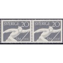 Sverige. 1954. Ski verdensmesterskaber, AFA nr. 394Cv & 394Ch  **  postfrisk stemplet FDC st,