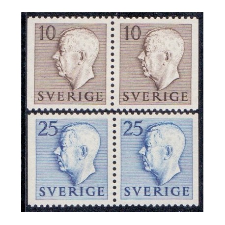 Sverige. 1954. Farve og suppleringsværdier, AFA nr. 396Cv & 397Ch **  postfrisk stemplet FDC st,
