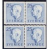 Sverige. 1954. Farve og suppleringsværdier, 2 vinkelsider, AFA nr. 397Dvo & 397Dhn ** (2)   postfrisk stemplet FDC st,