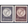 Sverige. 1954. Anne Maria Lenngren, 20-65 Øre, AFA nr. 400-01 **  postfrisk stemplet FDC st,