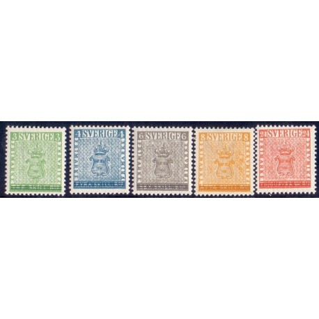 Sverige. 1955. Stockholm frimærkeudstilling 3-24, AFA nr. 412-16 **   postfrisk stemplet FDC st,