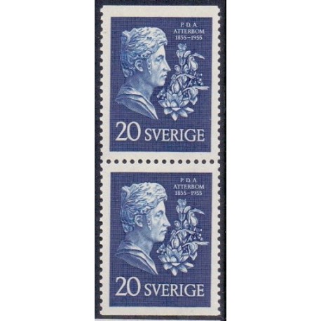 Sverige. 1955. P. D. A. Atterbom AFA nr. 417Co & 417Cn **   postfrisk stemplet FDC st,