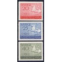Sverige. 1956. Rideolympiaden i Stockholm 20-45 Øre, AFA nr. 419-21 **  postfrisk stemplet FDC st,