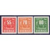 Sverige. 1957. Farveændringer og nye værdier, 5-80 Øre, AFA nr. 429-36 ** (8)    postfrisk stemplet FDC st,
