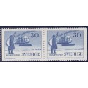 Sverige. 1958. 10 års helikopterpost. AFA nr. 440Cv & 440Ch **   postfrisk stemplet FDC st,
