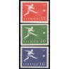 Sverige. 1958. WM i fodboldt, 15-120 Øre. AFA nr. 444-46 **   postfrisk stemplet FDC st,