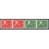Sverige. 1958. WM i fodboldt. AFA nr. 444Cv-445Ch ** (2)   postfrisk stemplet FDC st,
