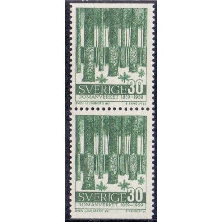 Sverige. 1959. Forstvæsnet 100 år. AFA nr. 457Co & 457Cn **    postfrisk stemplet FDC st,