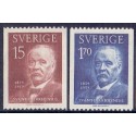 Sverige. 1959. Svante Arrhenius. 15 Øre-1,70 kr.. AFA nr. 459-60 **    postfrisk stemplet FDC st,