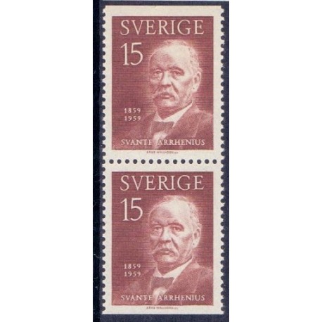 Sverige. 1959. Svante Arrhenius. AFA nr. 459Co & 459Cn **    postfrisk stemplet FDC st,