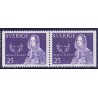 Sverige. 1965. Frederika Bremer.  AFA nr. 546Cv & 546Ch **    postfrisk stemplet FDC st,