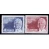 Sverige. 1966. Louis de Geer. 40 Øre-3,00 kr. AFA nr. 559-60 **   postfrisk stemplet FDC st,