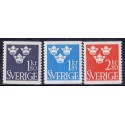 Sverige. 1967. Suppleringsværdier  1,80-2,80 kr. AFA nr 576-78 **  postfrisk stemplet FDC st,