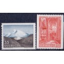 Sverige. 1967. Fjeldlandskab og Uppsala domkirke 35 Øre-4,50 kr. AFA nr 581-82  **  postfrisk stemplet FDC st,