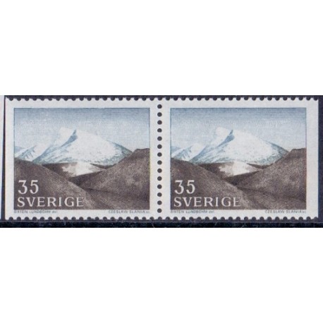 Sverige. 1967. Fjeldlandskab. AFA nr 581Cv & 581Ch  **  postfrisk stemplet FDC st,