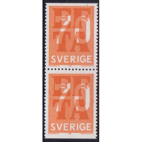 Sverige. 1967. EFTA frihandel. AFA nr 579Co & 579Cn.  **  postfrisk stemplet FDC st,